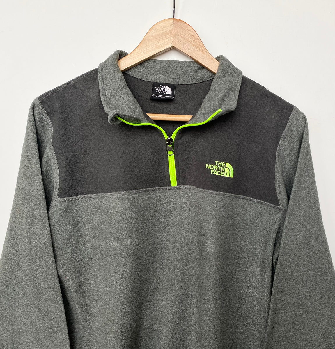 North face grey half on sale zip