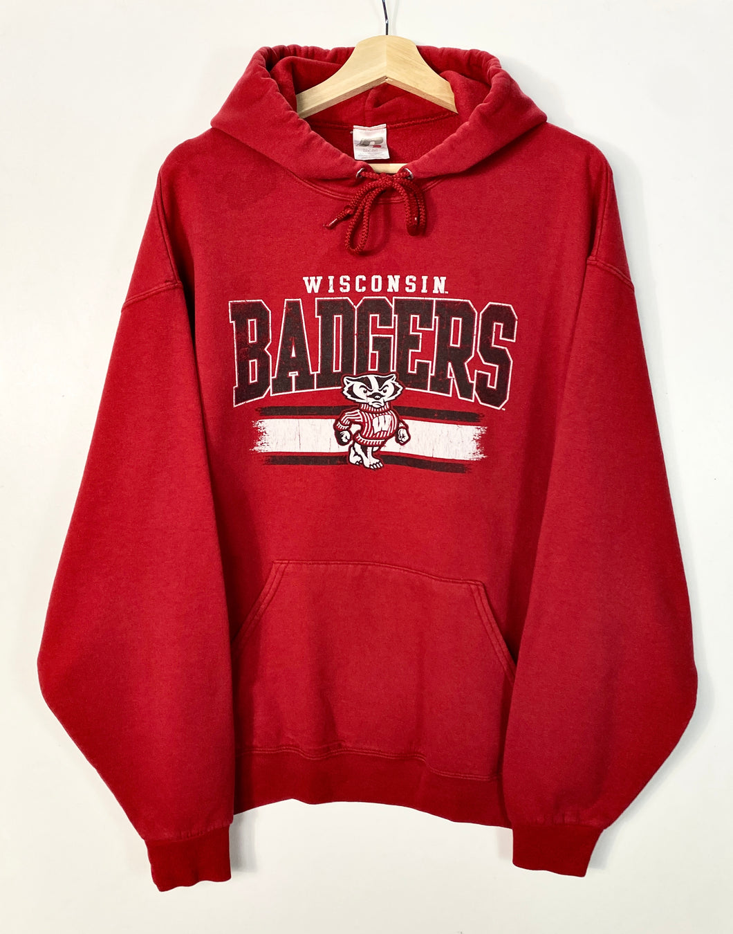 90s Wisconsin Badgers Russell Athletic Hoodie (XL)