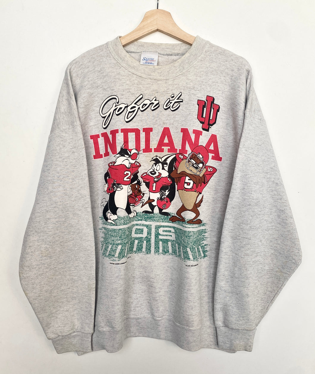 1993 Looney Tunes Indiana Hoosiers Sweatshirt (XL)