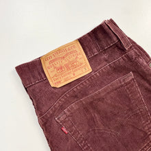 Load image into Gallery viewer, 90s Levi’s 550 Corduroy Trousers W34 L28