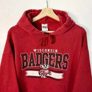 90s Wisconsin Badgers Russell Athletic Hoodie (XL)