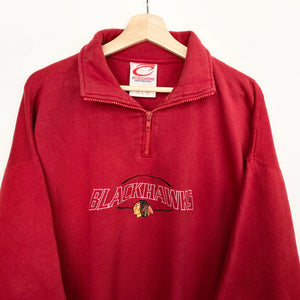 NHL Chicago Blackhawks 1/4 Zip (XL)