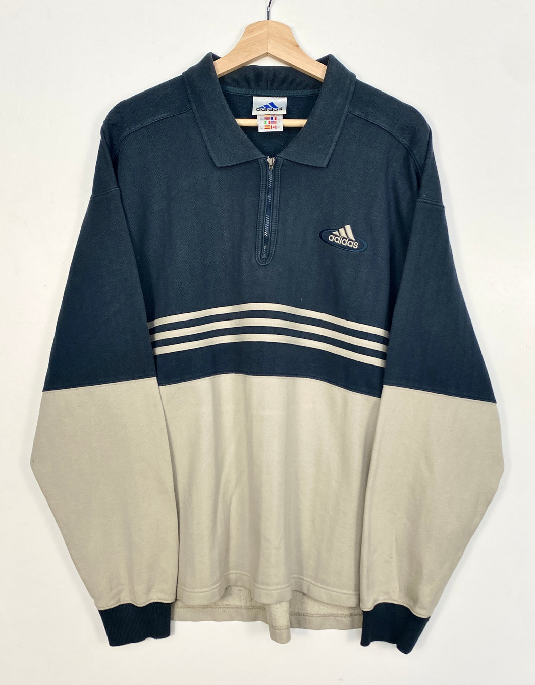 90s Adidas 1/4 Zip (L)