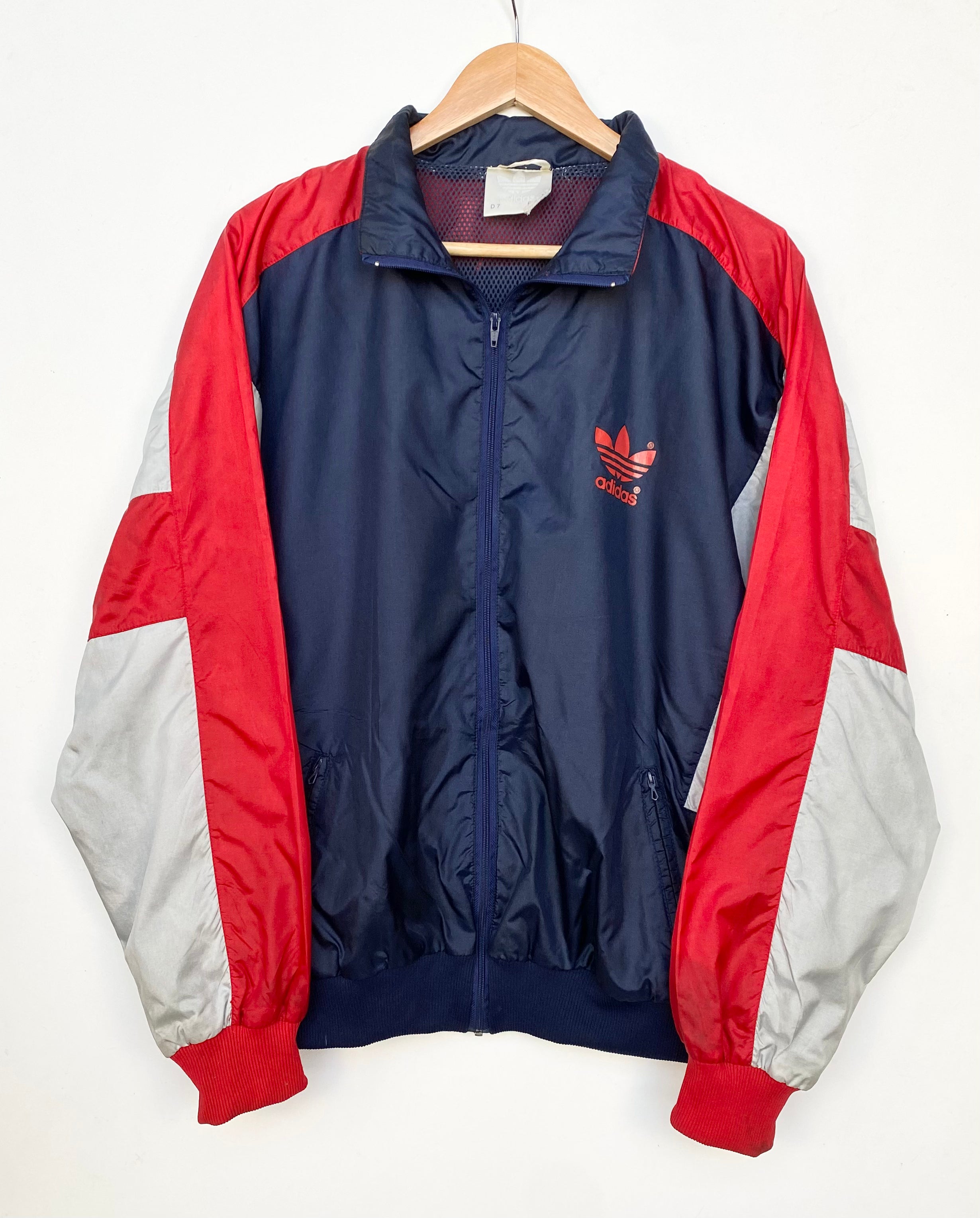 Adidas vintage windbreaker red online