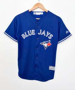 White and red store blue jays jersey