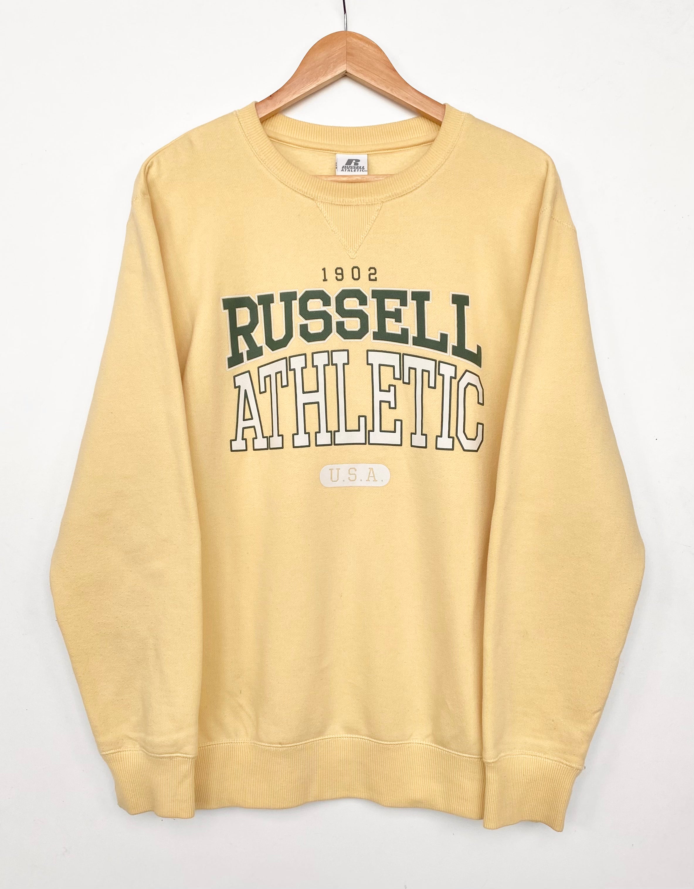 Russell athletic cheap yellow sweatshirt