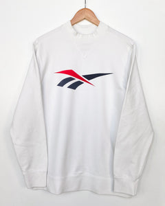 Reebok vintage sale sweatshirt mens white