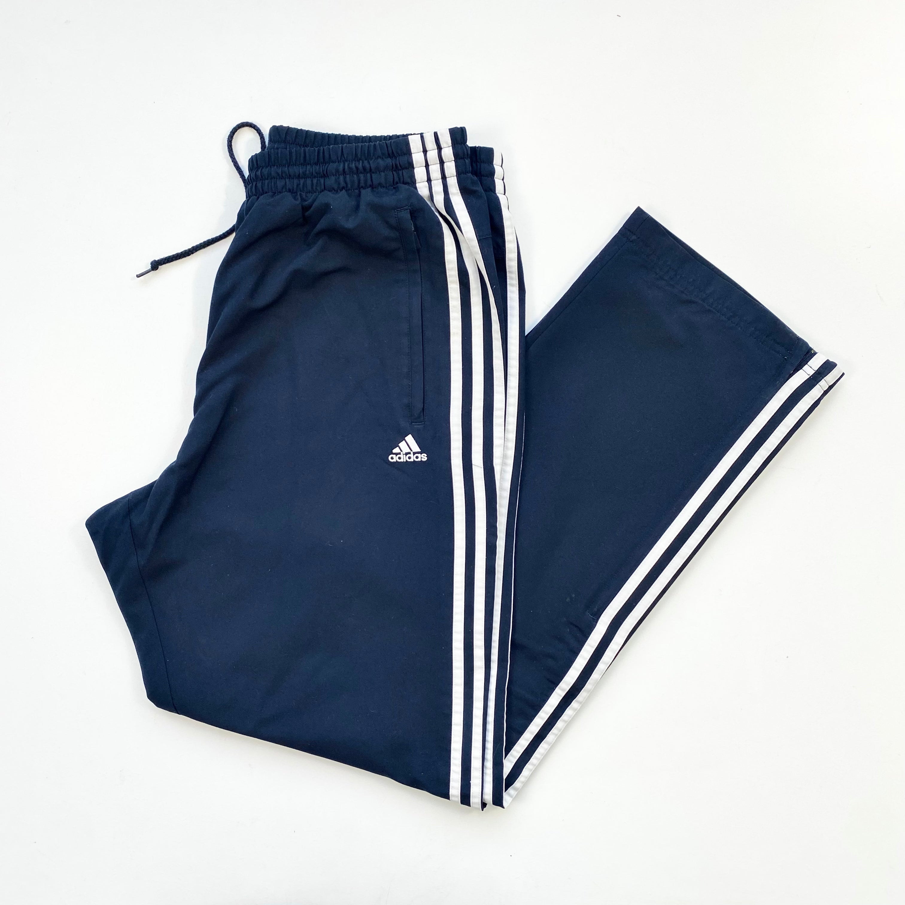 Adidas navy hotsell track pants