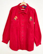 Load image into Gallery viewer, 90s Winnie the Pooh Cord Shirt (XL)