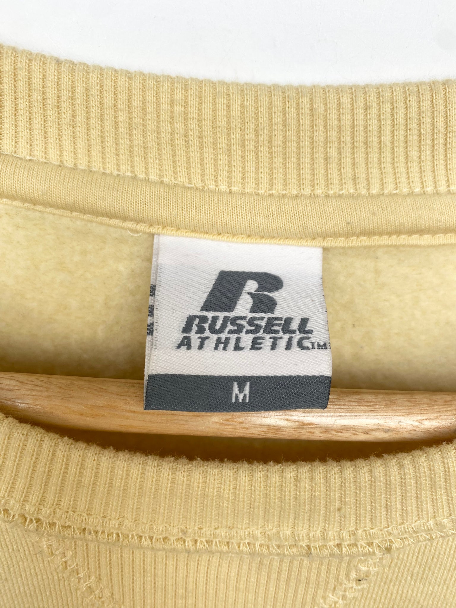 Russell athletic yellow outlet sweatshirt