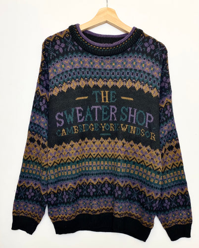 90s The Sweater Shop Grandad Jumper (L)