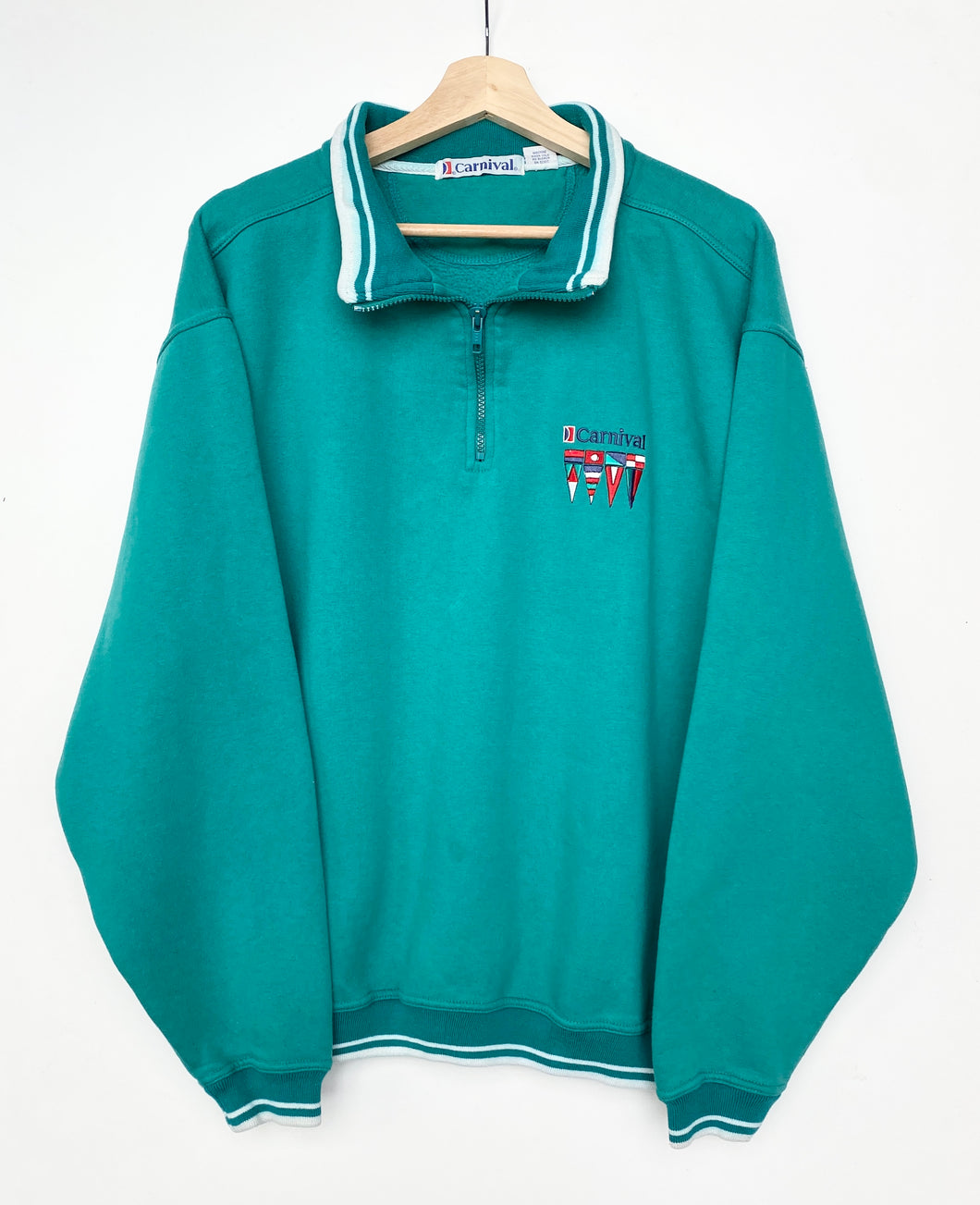 Vintage Embroidered 1/4 Zip (L)