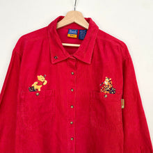 Load image into Gallery viewer, 90s Winnie the Pooh Cord Shirt (XL)