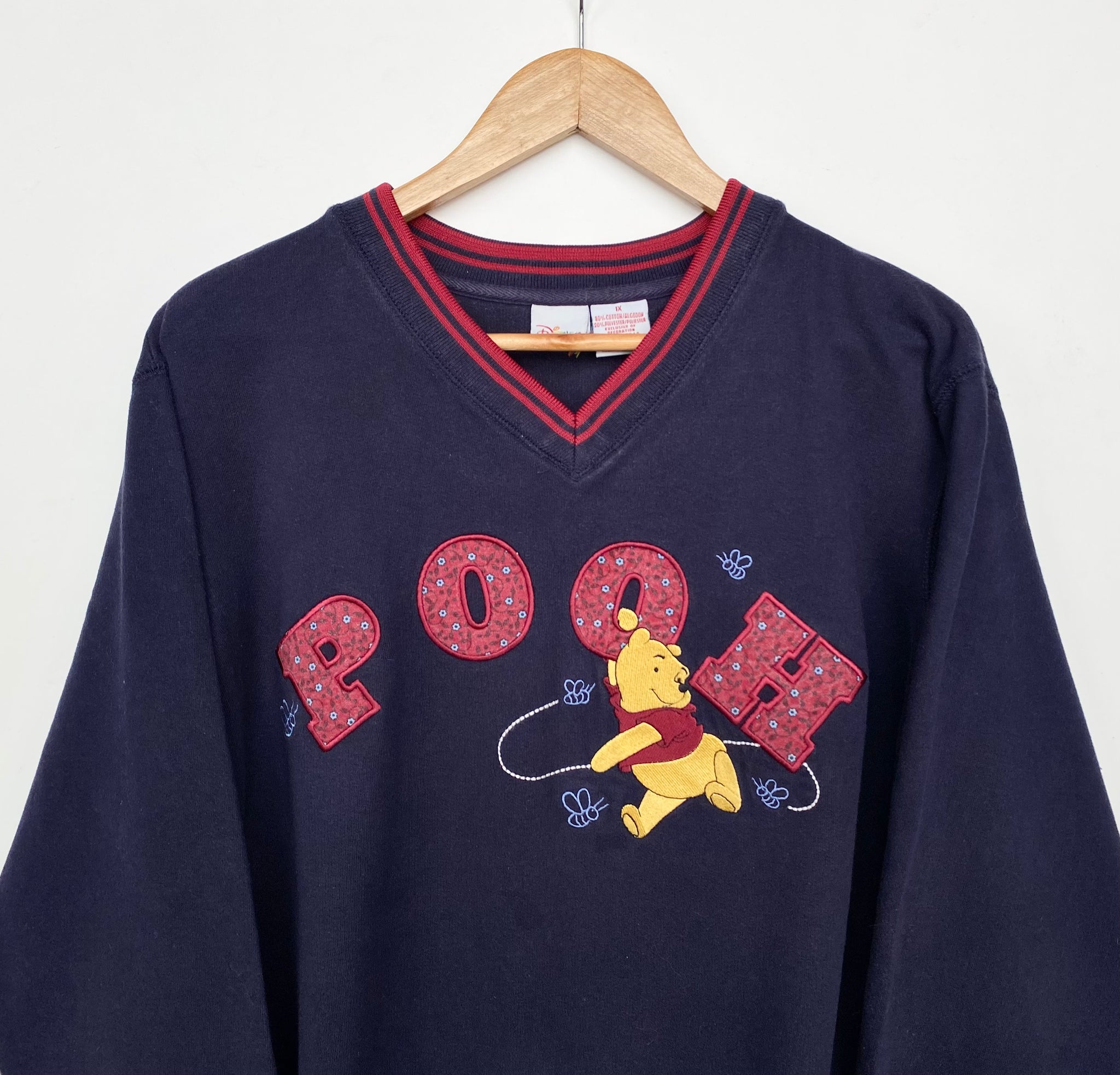 90s Disney Winnie the Pooh Sweatshirt XL Red Cactus Vintage