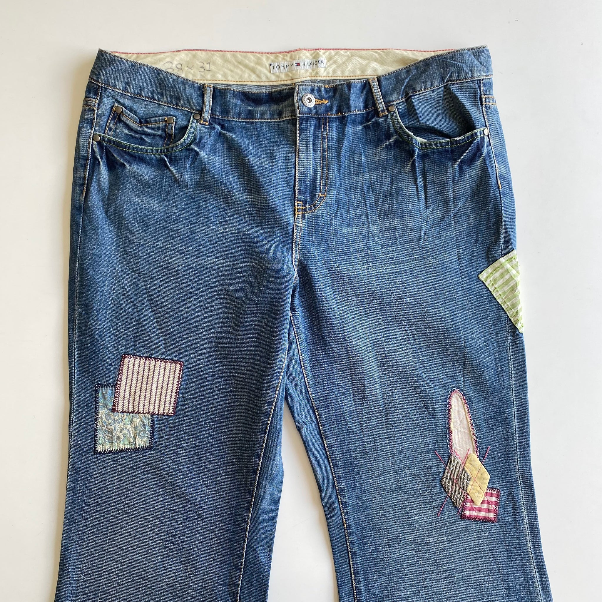 Tommy hilfiger store patchwork jeans