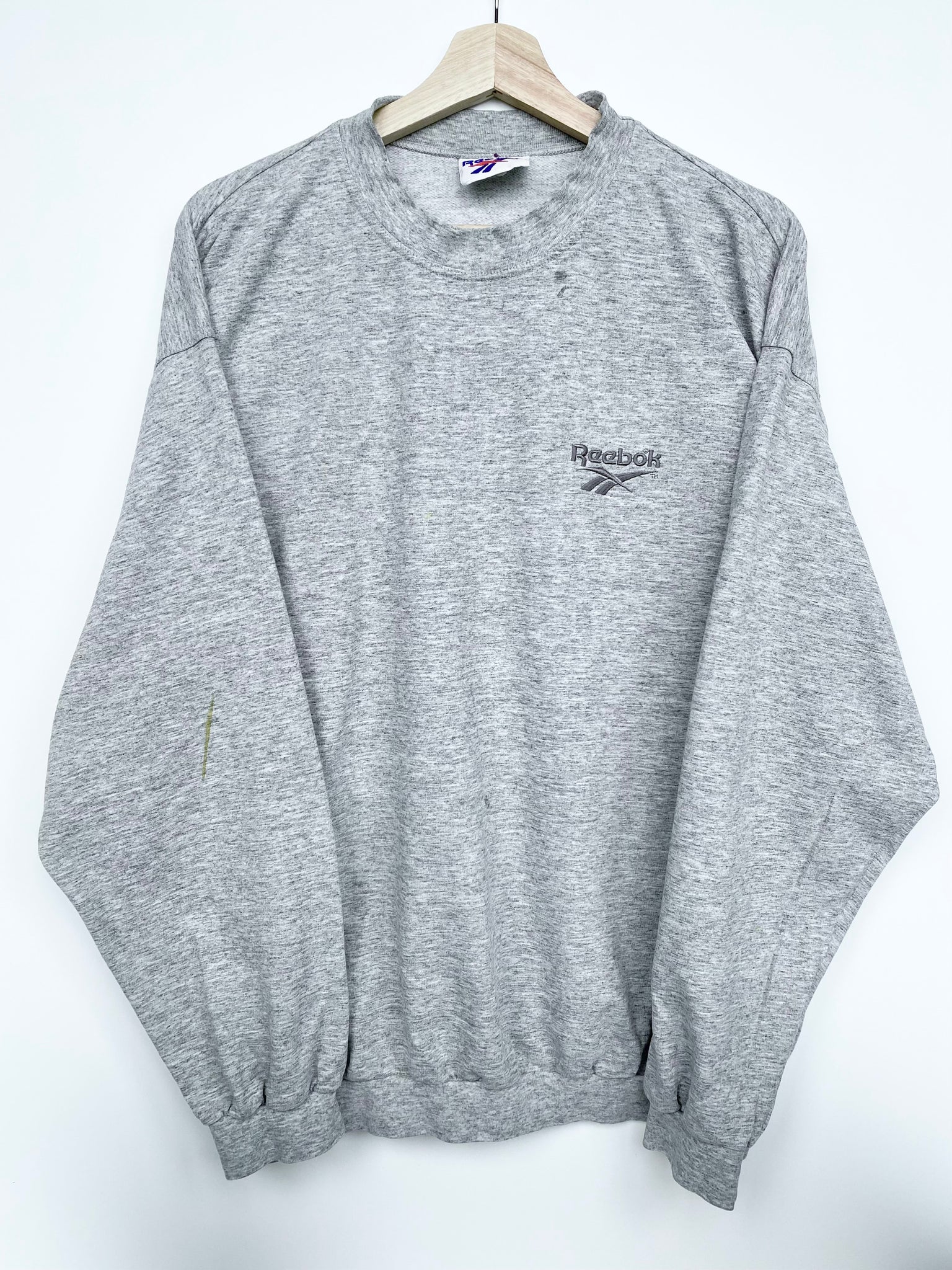 Reebok sweatshirt clearance silver