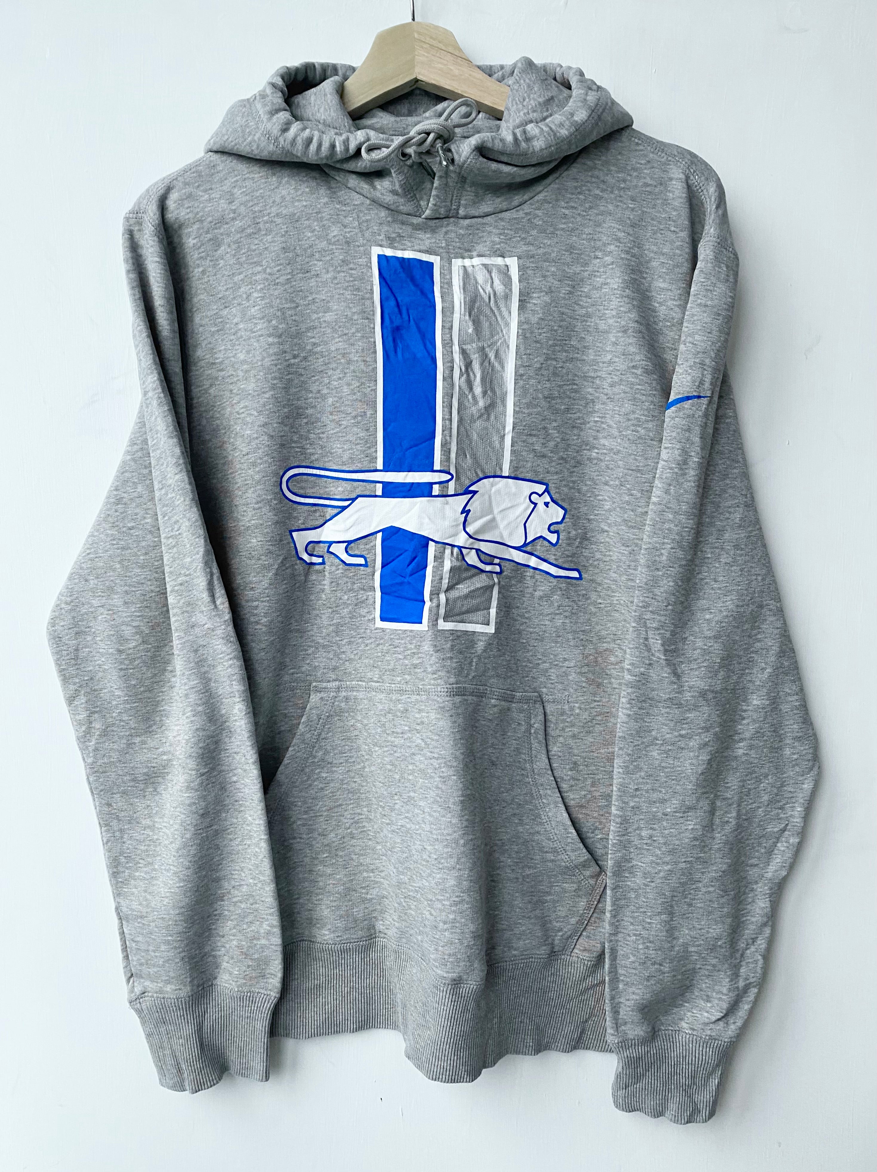 Vintage 90s NFL Detroit Lions Football Pullover Hoodie 