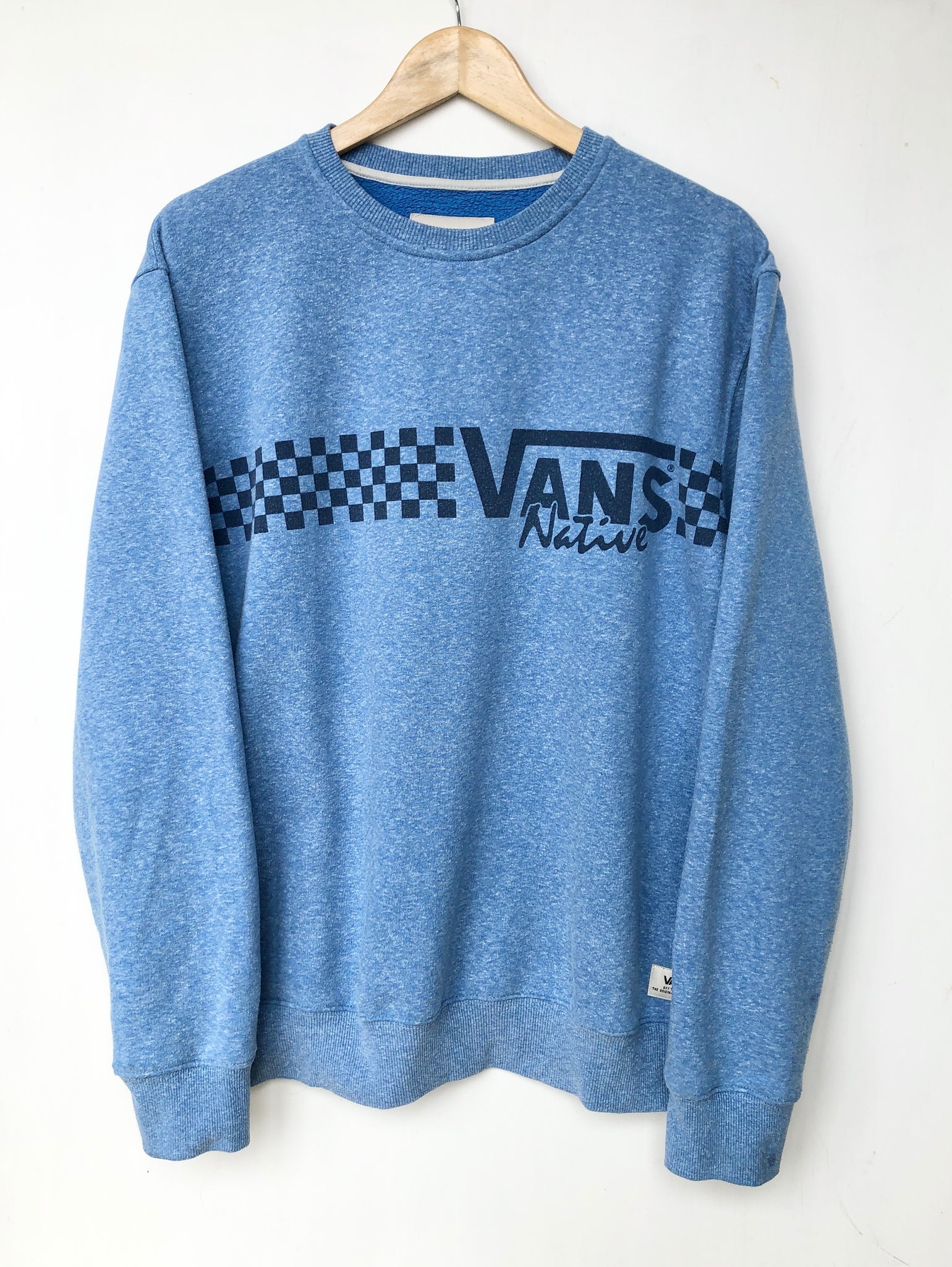 Vans hot sale sweatshirt blue