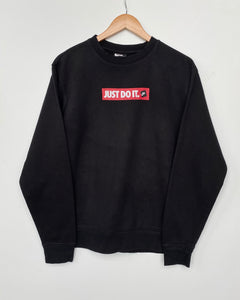 Nike just do it sweatshirt clearance black