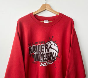 Printed ‘Volleyball’ sweatshirt (L)