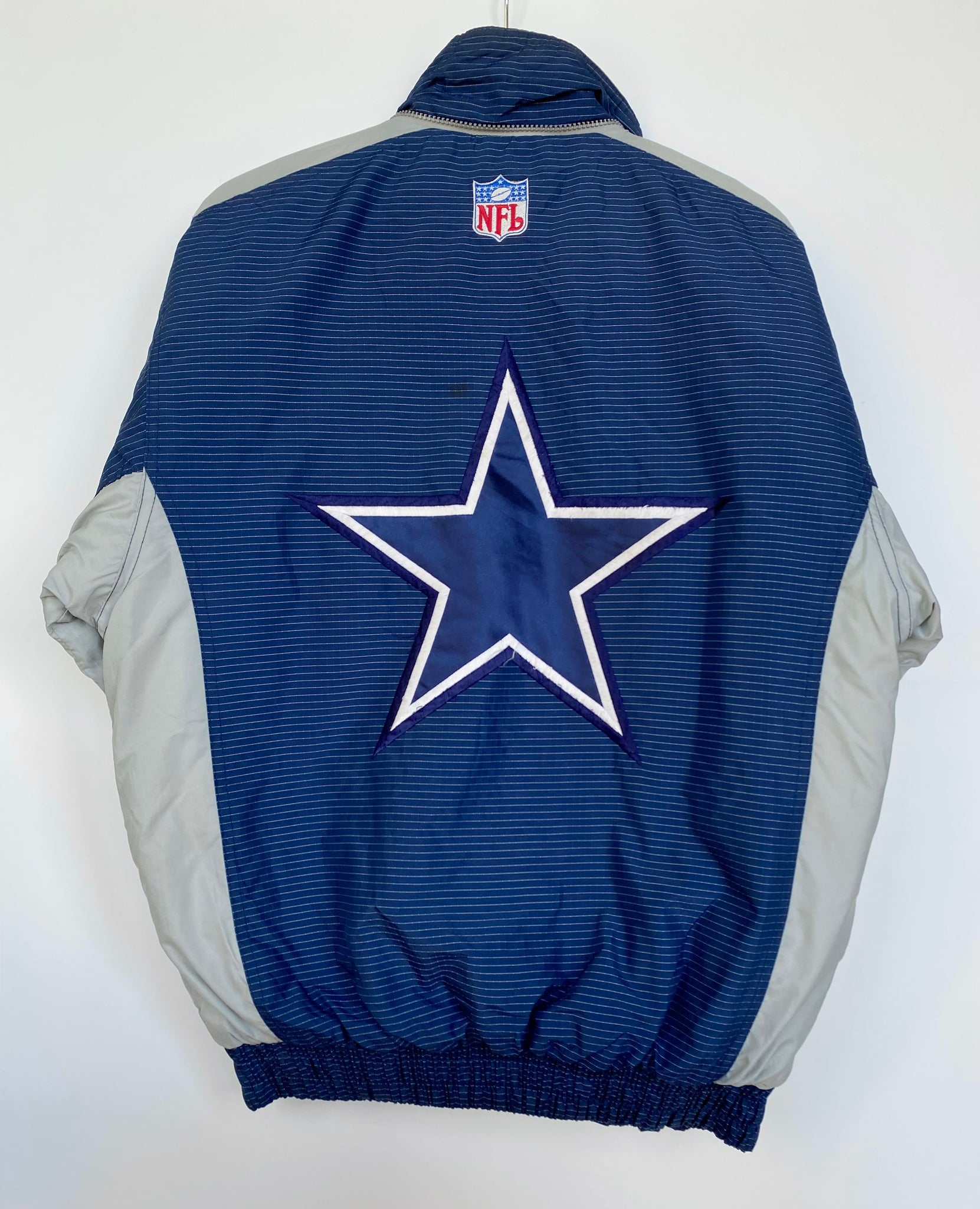 NFL - Dallas Cowboys Zip-Up Suede Jacket 1990s Medium