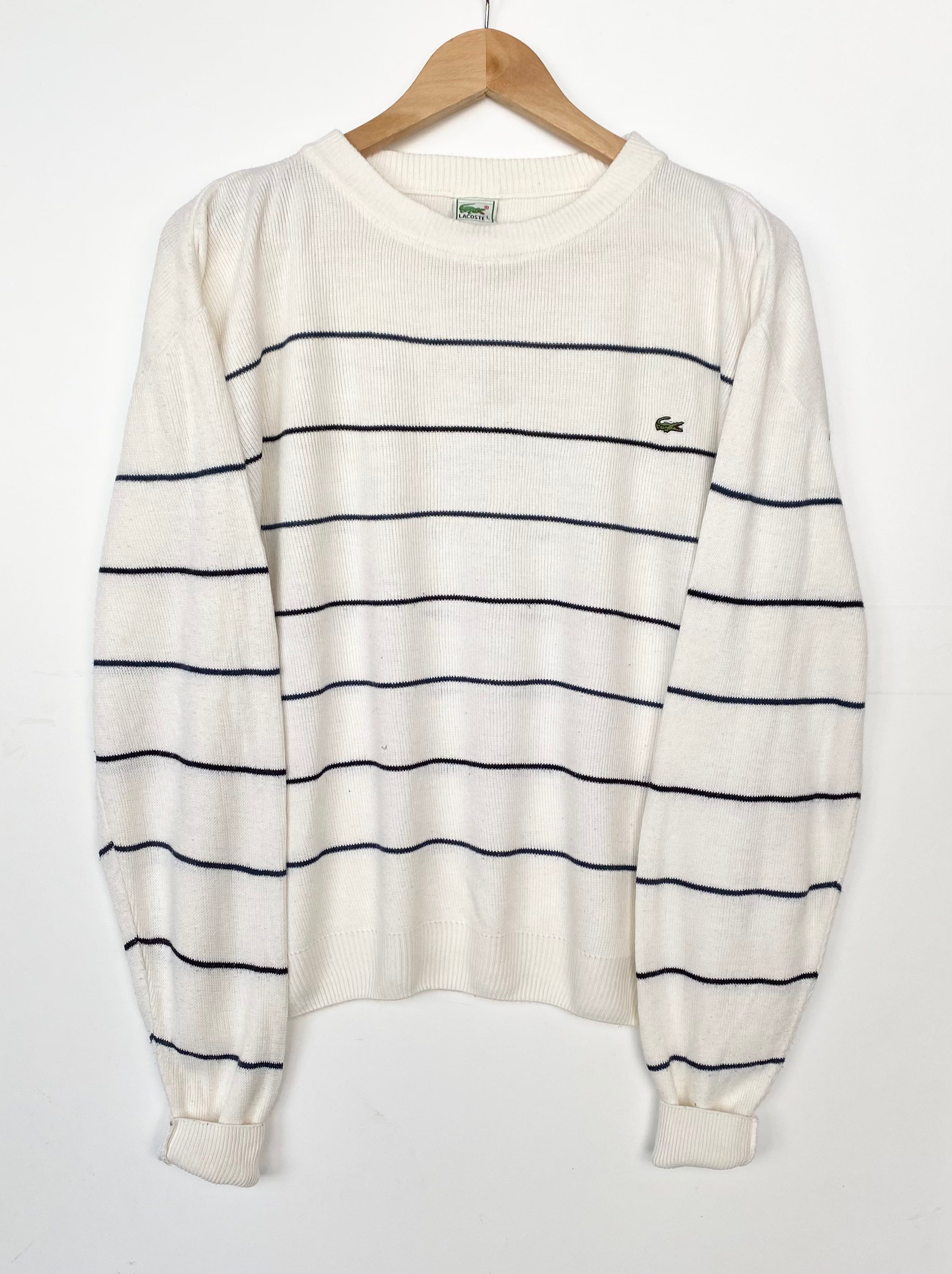 Lacoste on sale striped sweater