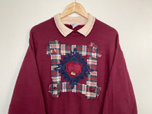 Load image into Gallery viewer, Embroidered ‘Heart’ sweatshirt (L)