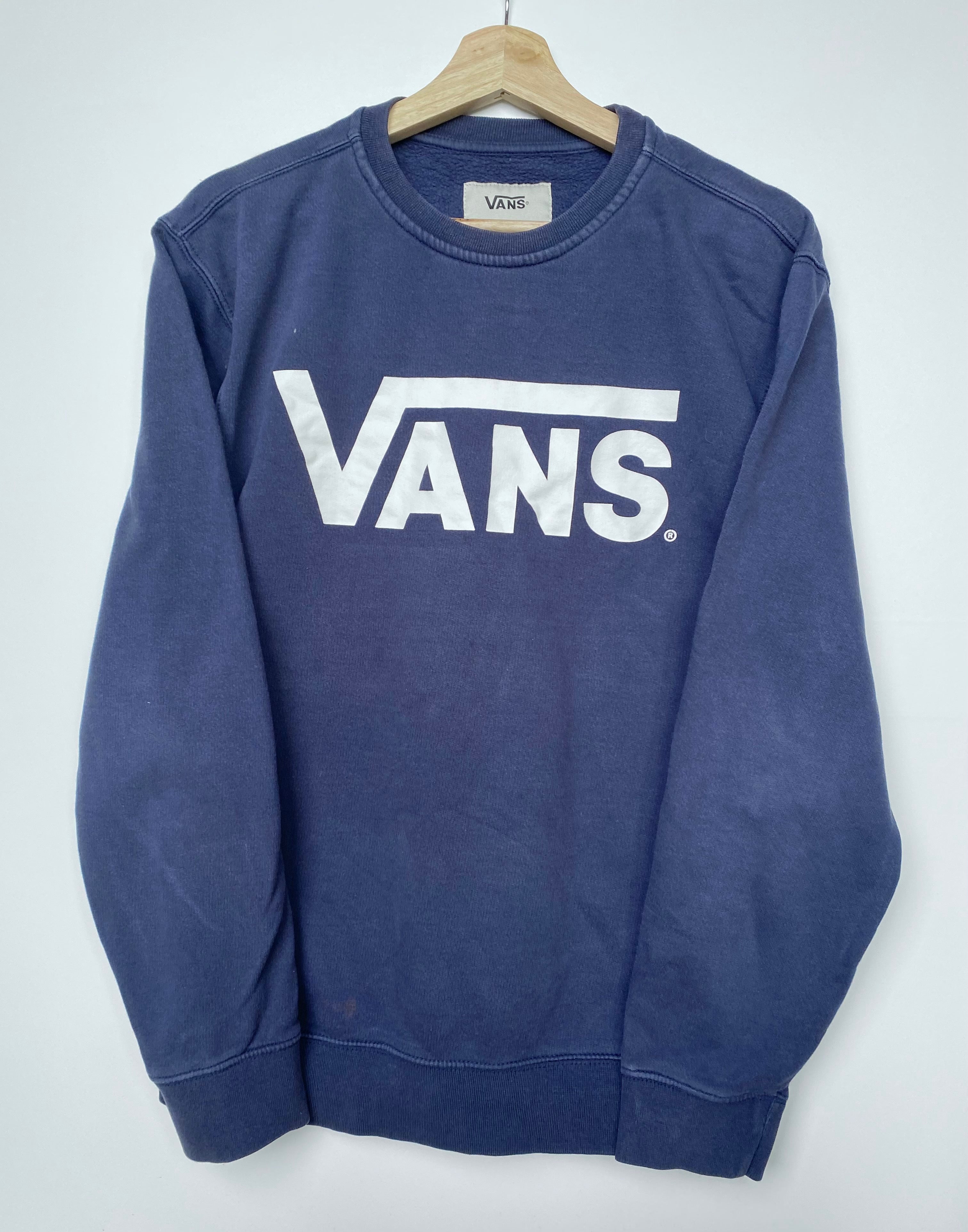 Vans on sale sweatshirt blue