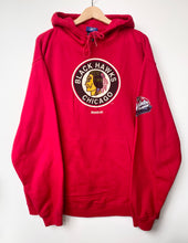 Load image into Gallery viewer, Reebok NHL Chicago Blackhawks hoodie (L)