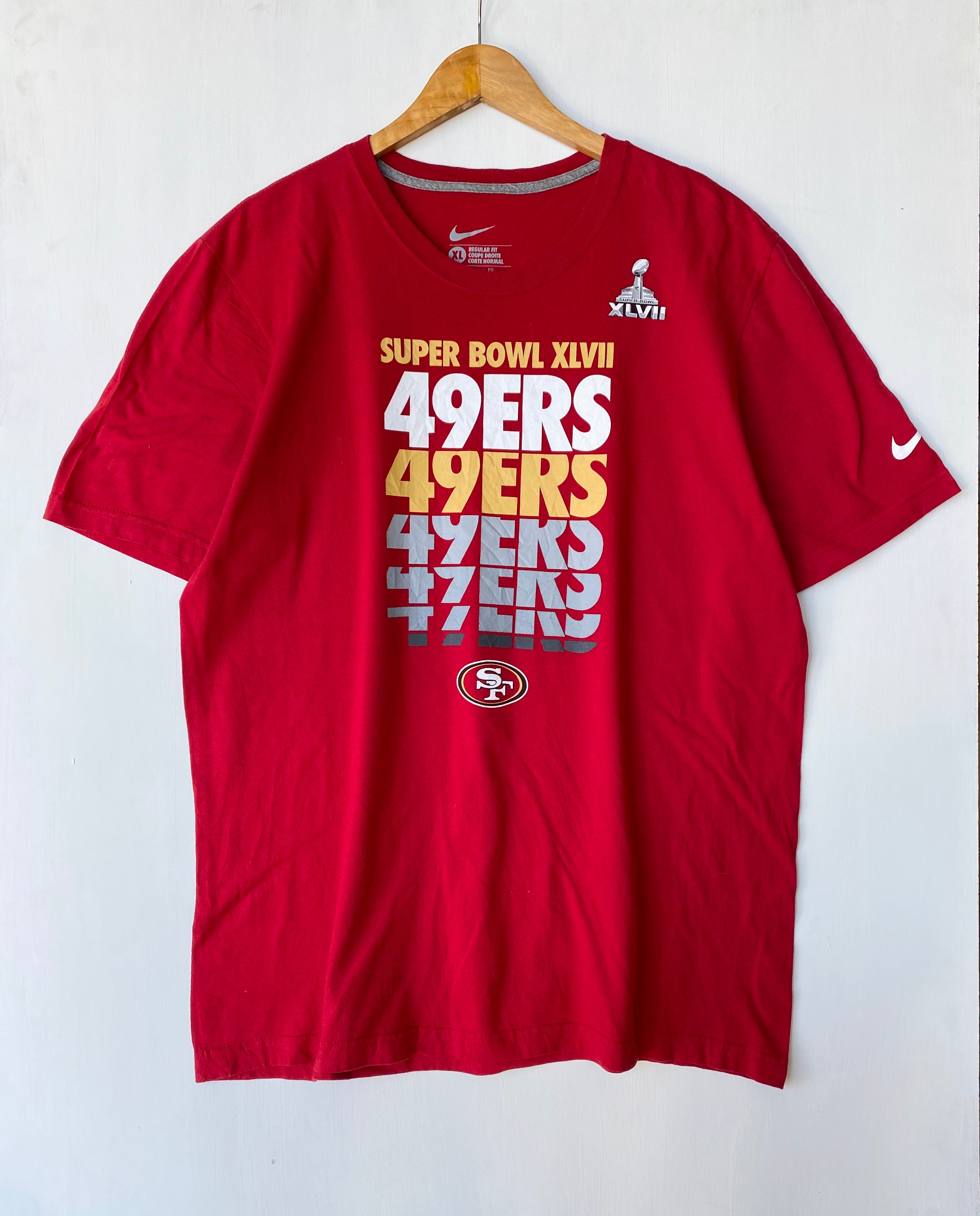 Nike Men's 2022 NFC West Champions Trophy Collection (NFL San Francisco 49ers) T-Shirt in Red, Size: 2XL | NP996DL73Z-A5V