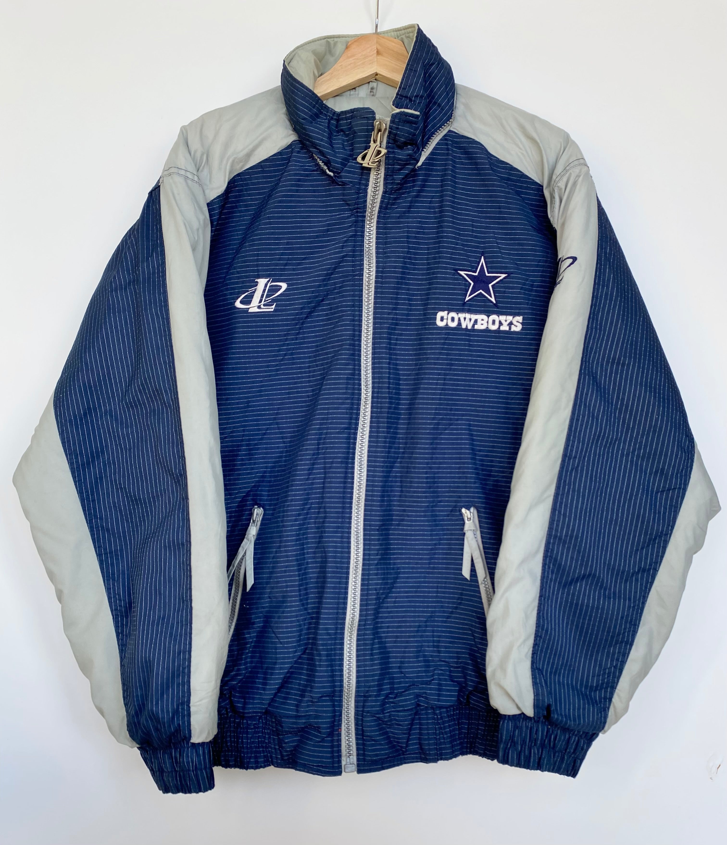 DALLAS COWBOYS NFL FOOTBALL VINTAGE 90s PVC PLASTIC FULL ZIP RAIN JACKET  LARGE – The Felt Fanatic