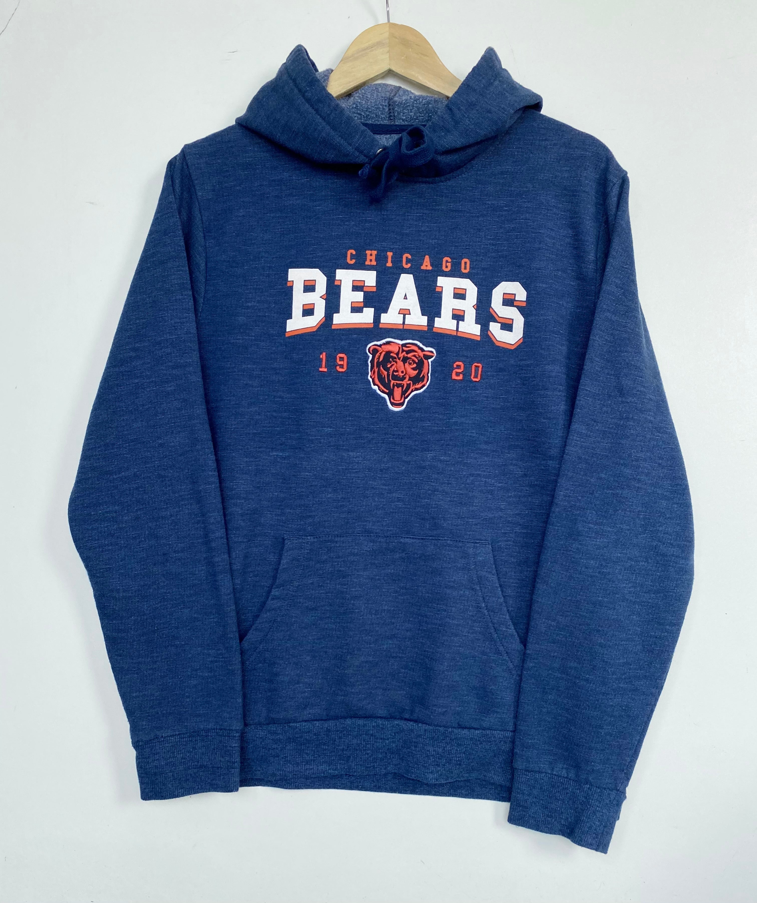 Vintage NFL Chicago Bears Hoodie Sweatshirt Navy XL 