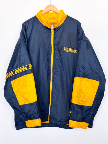 90s Michigan American College heavy jacket (XL)